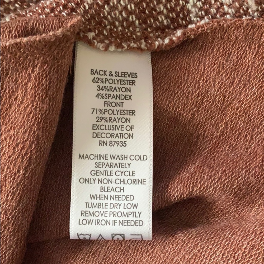 Logo Lori Goldstein Terry Patchwork Zip Cardigan - image 7